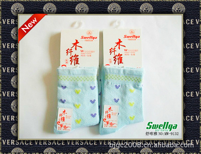 【供應(yīng)木纖維女襪 廠家直銷 抗菌除臭舒維雅木纖維特質(zhì)心菱提花女襪】價(jià)格,廠家,圖片,襪子,北京舒維雅家紡-